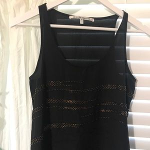 Black Beaded Tank Top